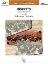 Minuetto Orchestra sheet music cover